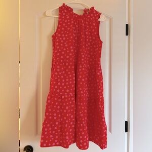 Loft 3-tiered polkadot ruffle dress